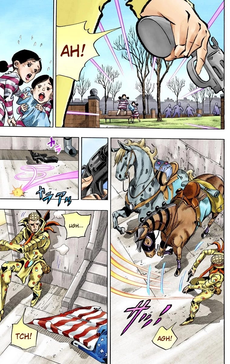 JoJo's Bizarre Adventure Part 7 - Steel Ball Run (Official Colored) Chapter 67 page 35 - Chapter 67: D4C Part 2