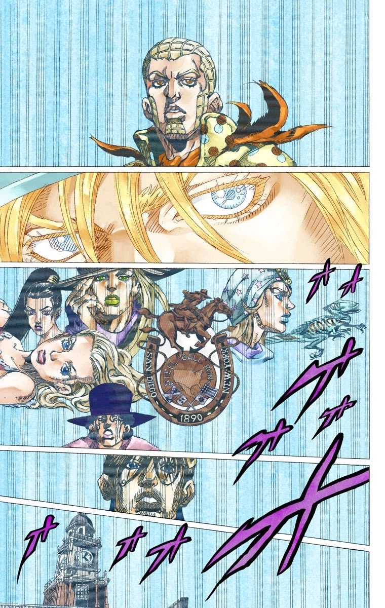 JoJo's Bizarre Adventure Part 7 - Steel Ball Run (Official Colored) Chapter 67 page 38 - Chapter 67: D4C Part 2