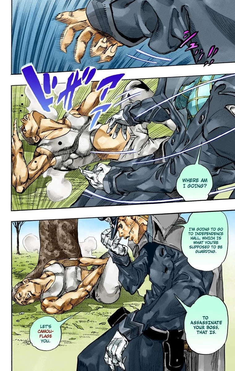 JoJo's Bizarre Adventure Part 7 - Steel Ball Run (Official Colored) Chapter 67 page 43 - Chapter 67: D4C Part 2