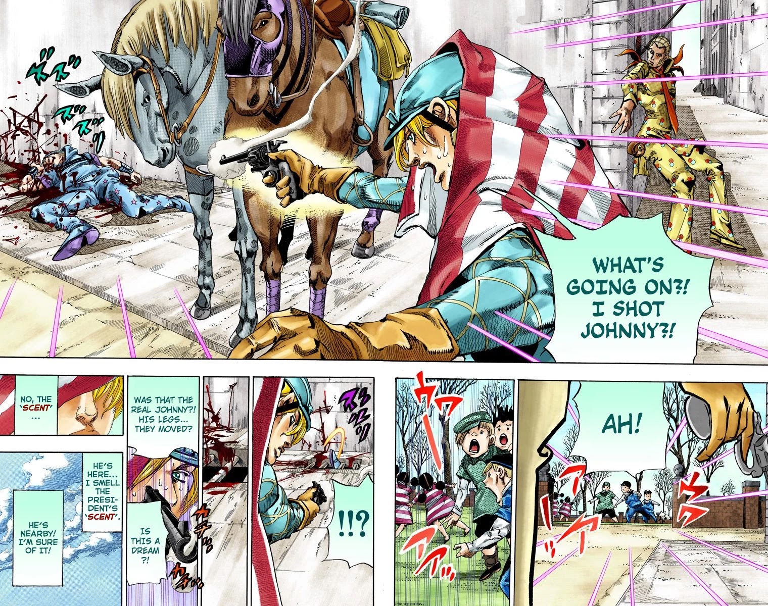 JoJo's Bizarre Adventure Part 7 - Steel Ball Run (Official Colored) Chapter 68 page 20 - Chapter 68: D4C Part 3