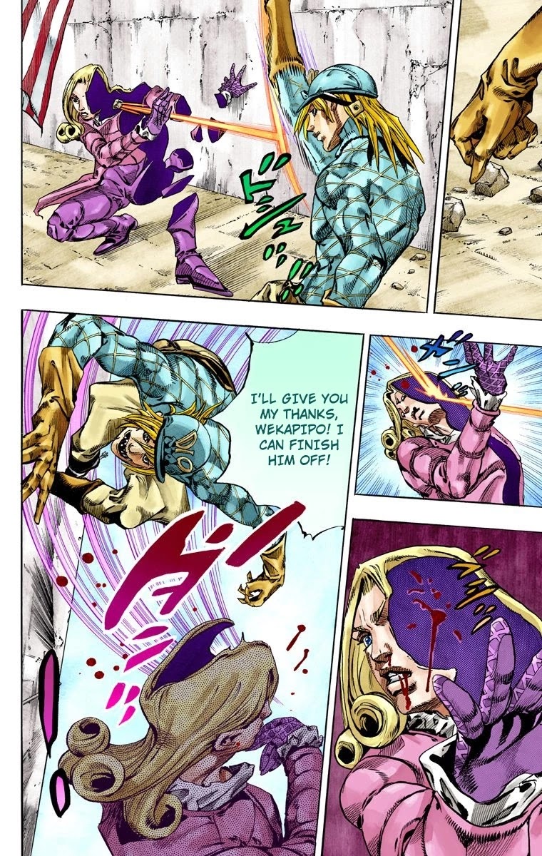 JoJo's Bizarre Adventure Part 7 - Steel Ball Run (Official Colored) Chapter 69 page 16 - Chapter 69: D4C Part 4
