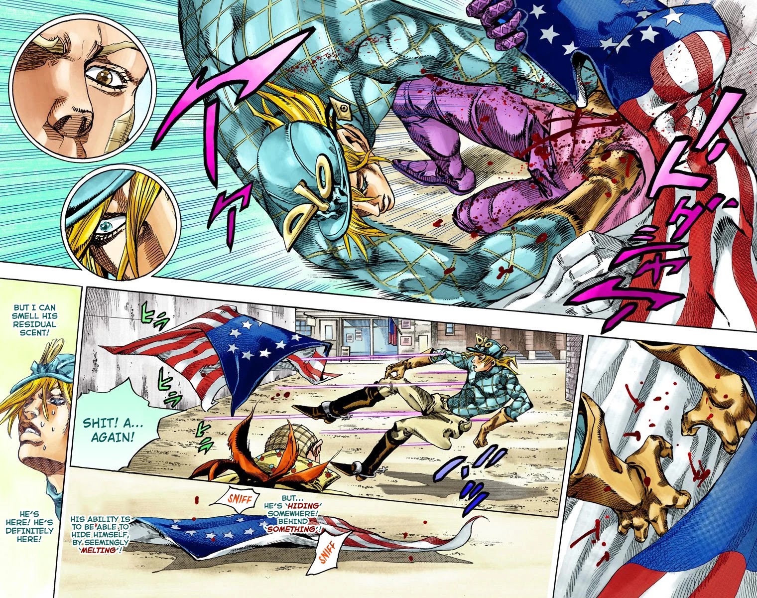 JoJo's Bizarre Adventure Part 7 - Steel Ball Run (Official Colored) Chapter 69 page 18 - Chapter 69: D4C Part 4