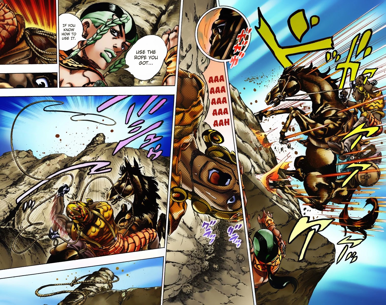 JoJo's Bizarre Adventure Part 7 - Steel Ball Run (Official Colored) Chapter 7 page 11 - Chapter 7: Pocoloco and Sandman