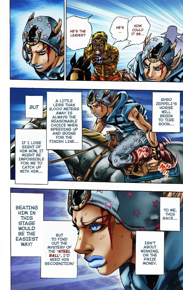 JoJo's Bizarre Adventure Part 7 - Steel Ball Run (Official Colored) Chapter 7 page 16 - Chapter 7: Pocoloco and Sandman