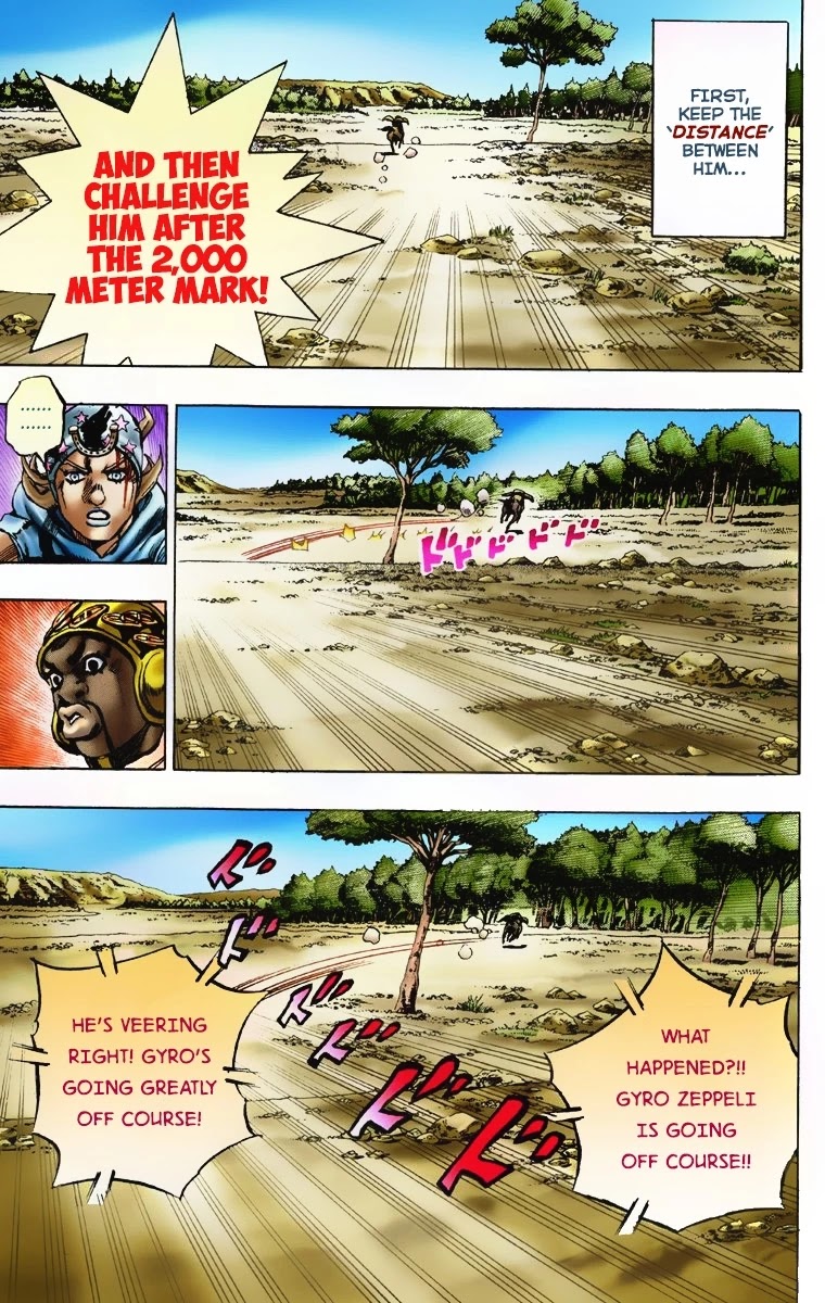 JoJo's Bizarre Adventure Part 7 - Steel Ball Run (Official Colored) Chapter 7 page 17 - Chapter 7: Pocoloco and Sandman