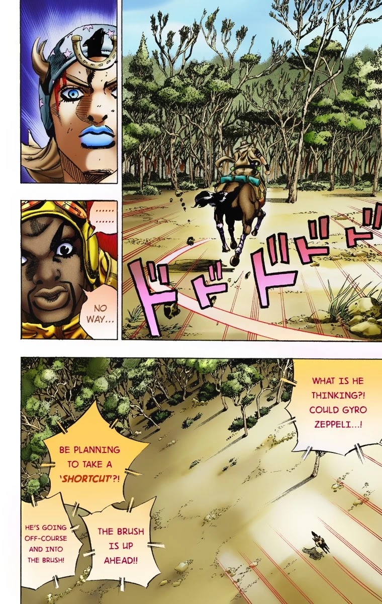 JoJo's Bizarre Adventure Part 7 - Steel Ball Run (Official Colored) Chapter 7 page 18 - Chapter 7: Pocoloco and Sandman