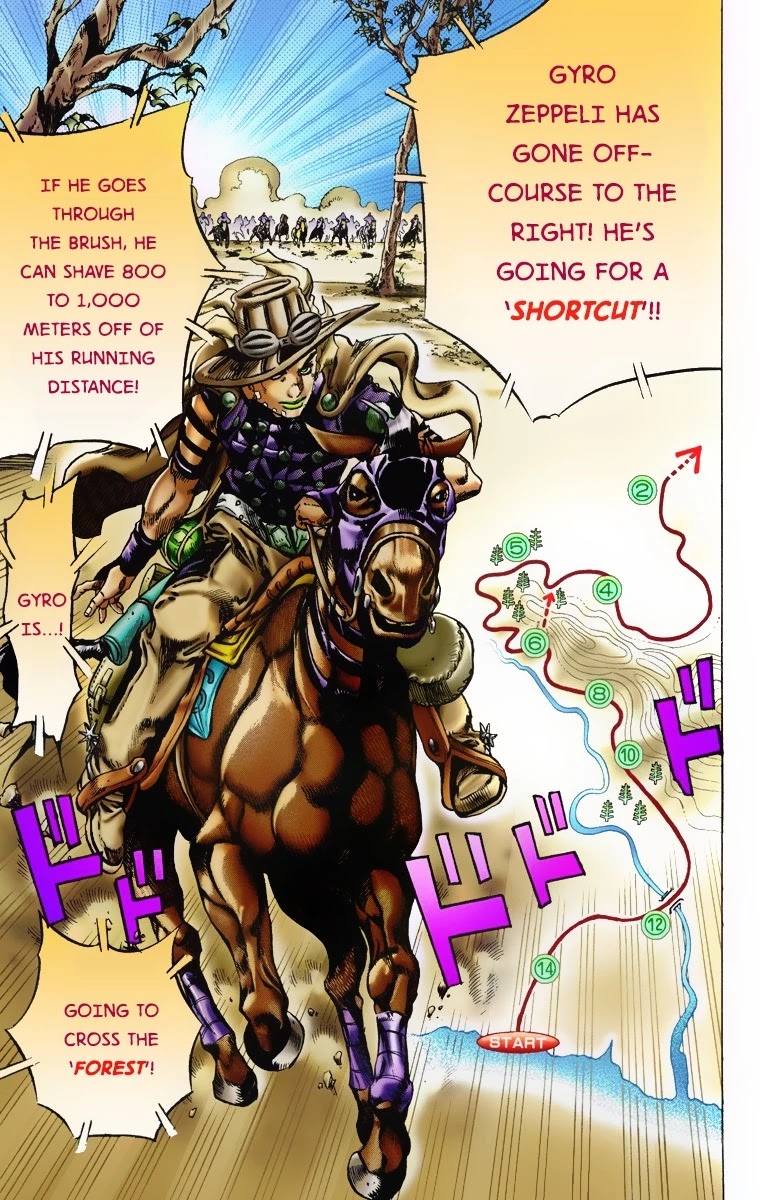 JoJo's Bizarre Adventure Part 7 - Steel Ball Run (Official Colored) Chapter 7 page 19 - Chapter 7: Pocoloco and Sandman