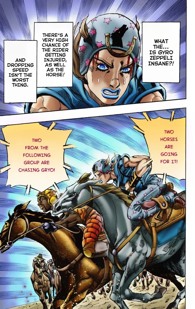JoJo's Bizarre Adventure Part 7 - Steel Ball Run (Official Colored) Chapter 7 page 21 - Chapter 7: Pocoloco and Sandman