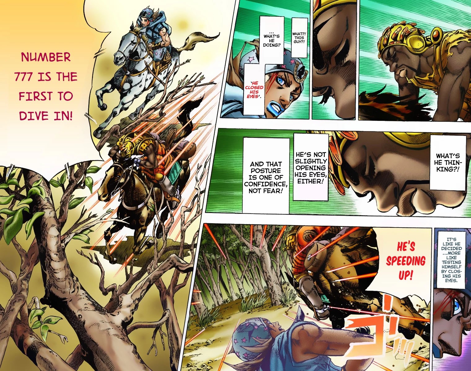 JoJo's Bizarre Adventure Part 7 - Steel Ball Run (Official Colored) Chapter 7 page 24 - Chapter 7: Pocoloco and Sandman
