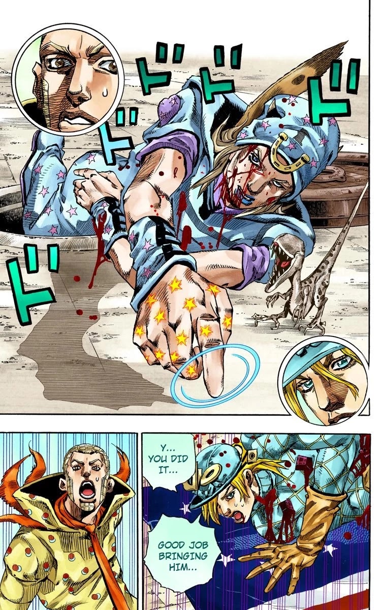 JoJo's Bizarre Adventure Part 7 - Steel Ball Run (Official Colored) Chapter 70 page 12 - Chapter 70: D4C Part 5