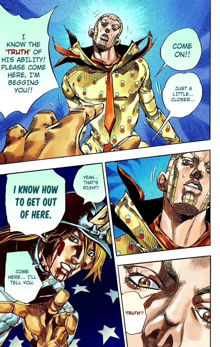 JoJo's Bizarre Adventure Part 7 - Steel Ball Run (Official Colored) Chapter 70 page 22 - Chapter 70: D4C Part 5