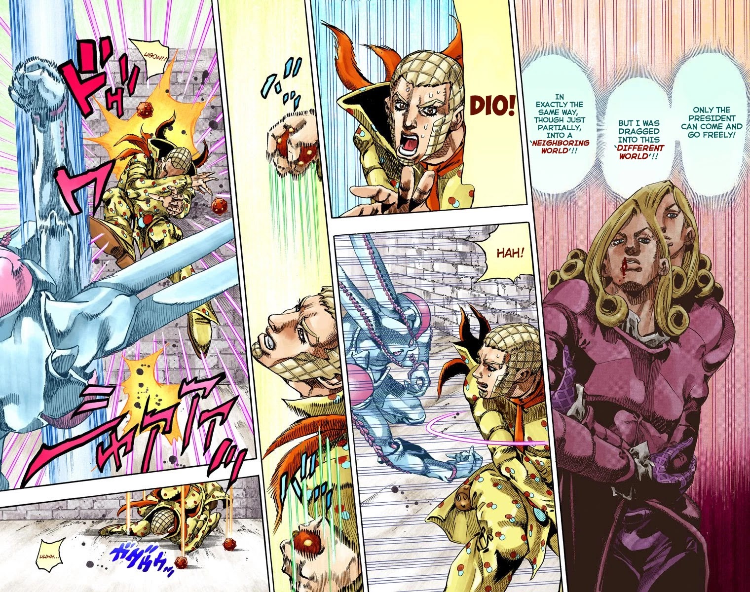 JoJo's Bizarre Adventure Part 7 - Steel Ball Run (Official Colored) Chapter 70 page 5 - Chapter 70: D4C Part 5