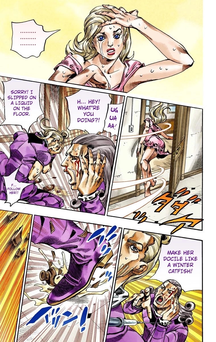JoJo's Bizarre Adventure Part 7 - Steel Ball Run (Official Colored) Chapter 71 page 16 - Chapter 71: Ticket to Ride Part 1