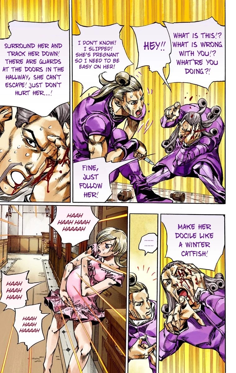 JoJo's Bizarre Adventure Part 7 - Steel Ball Run (Official Colored) Chapter 71 page 18 - Chapter 71: Ticket to Ride Part 1