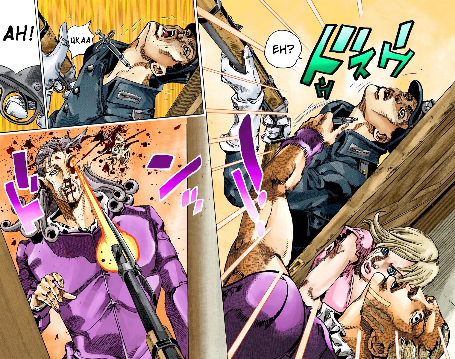 JoJo's Bizarre Adventure Part 7 - Steel Ball Run (Official Colored) Chapter 71 page 22 - Chapter 71: Ticket to Ride Part 1