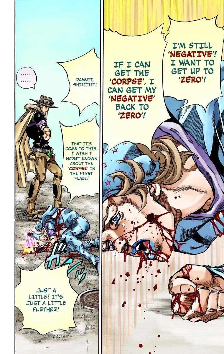 JoJo's Bizarre Adventure Part 7 - Steel Ball Run (Official Colored) Chapter 72 page 16 - Chapter 72: Ticket to Ride Part 2