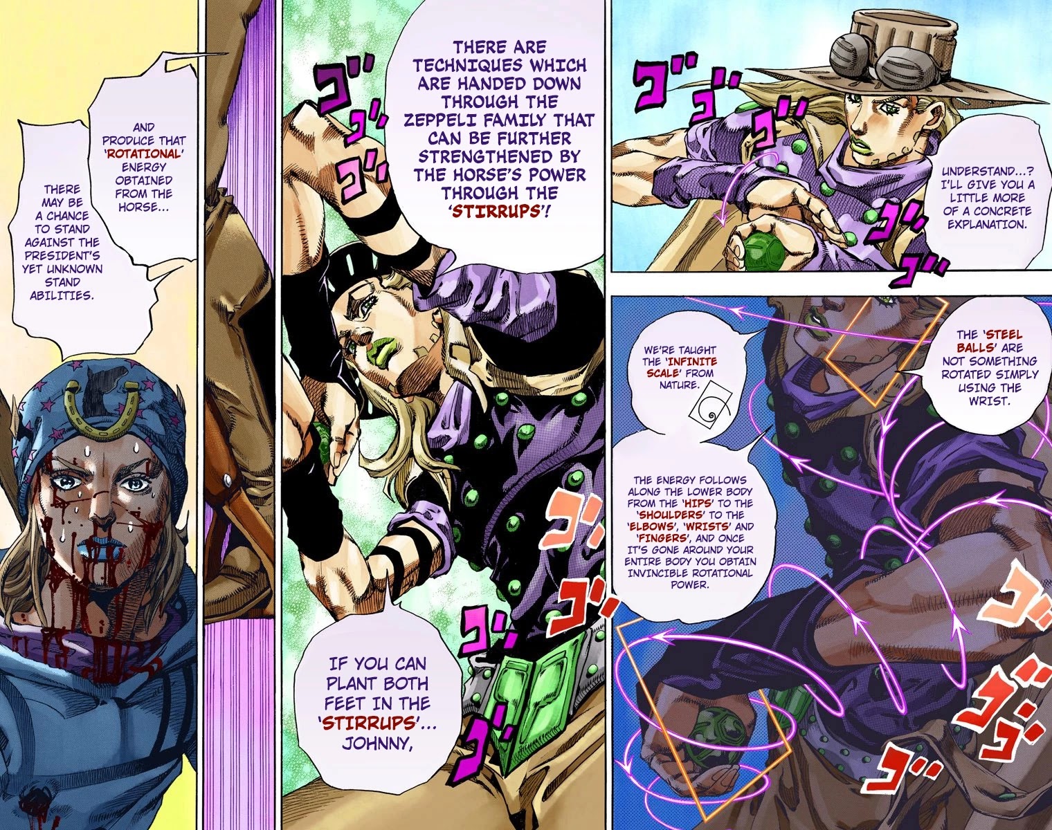 JoJo's Bizarre Adventure Part 7 - Steel Ball Run (Official Colored) Chapter 72 page 20 - Chapter 72: Ticket to Ride Part 2