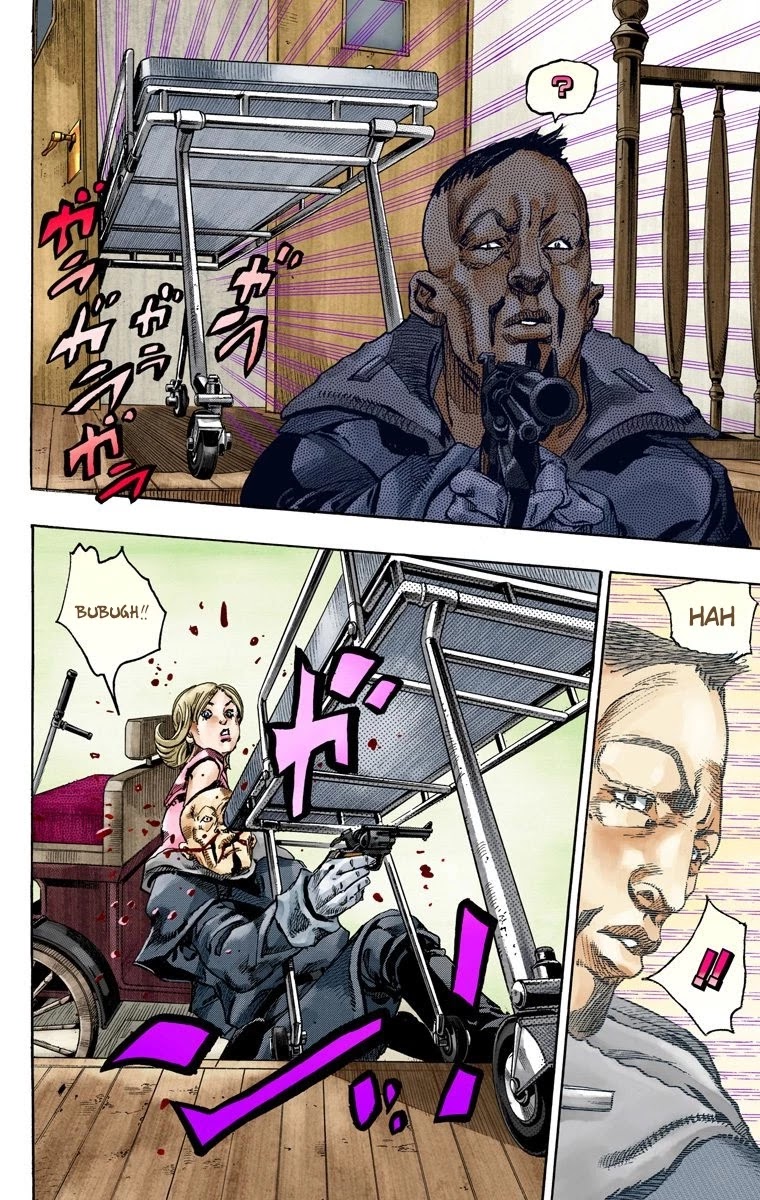 JoJo's Bizarre Adventure Part 7 - Steel Ball Run (Official Colored) Chapter 72 page 29 - Chapter 72: Ticket to Ride Part 2