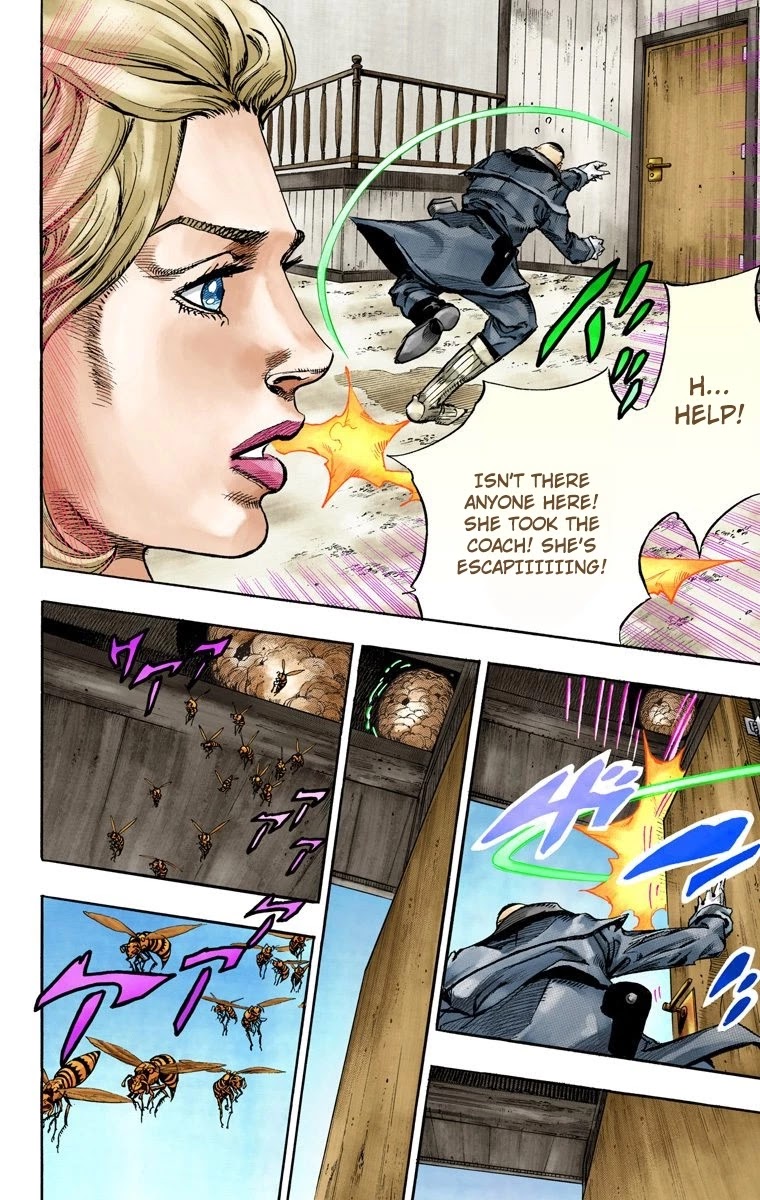 JoJo's Bizarre Adventure Part 7 - Steel Ball Run (Official Colored) Chapter 72 page 33 - Chapter 72: Ticket to Ride Part 2