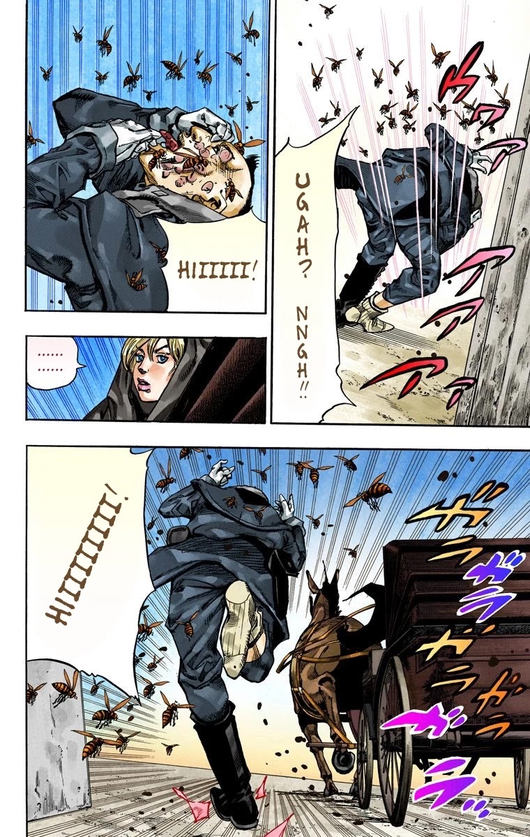 JoJo's Bizarre Adventure Part 7 - Steel Ball Run (Official Colored) Chapter 72 page 35 - Chapter 72: Ticket to Ride Part 2