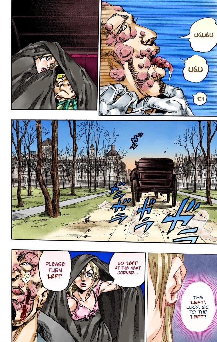 JoJo's Bizarre Adventure Part 7 - Steel Ball Run (Official Colored) Chapter 72 page 37 - Chapter 72: Ticket to Ride Part 2