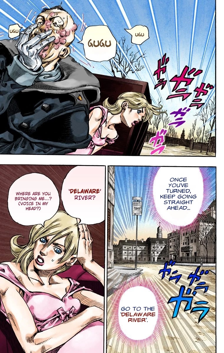 JoJo's Bizarre Adventure Part 7 - Steel Ball Run (Official Colored) Chapter 72 page 38 - Chapter 72: Ticket to Ride Part 2