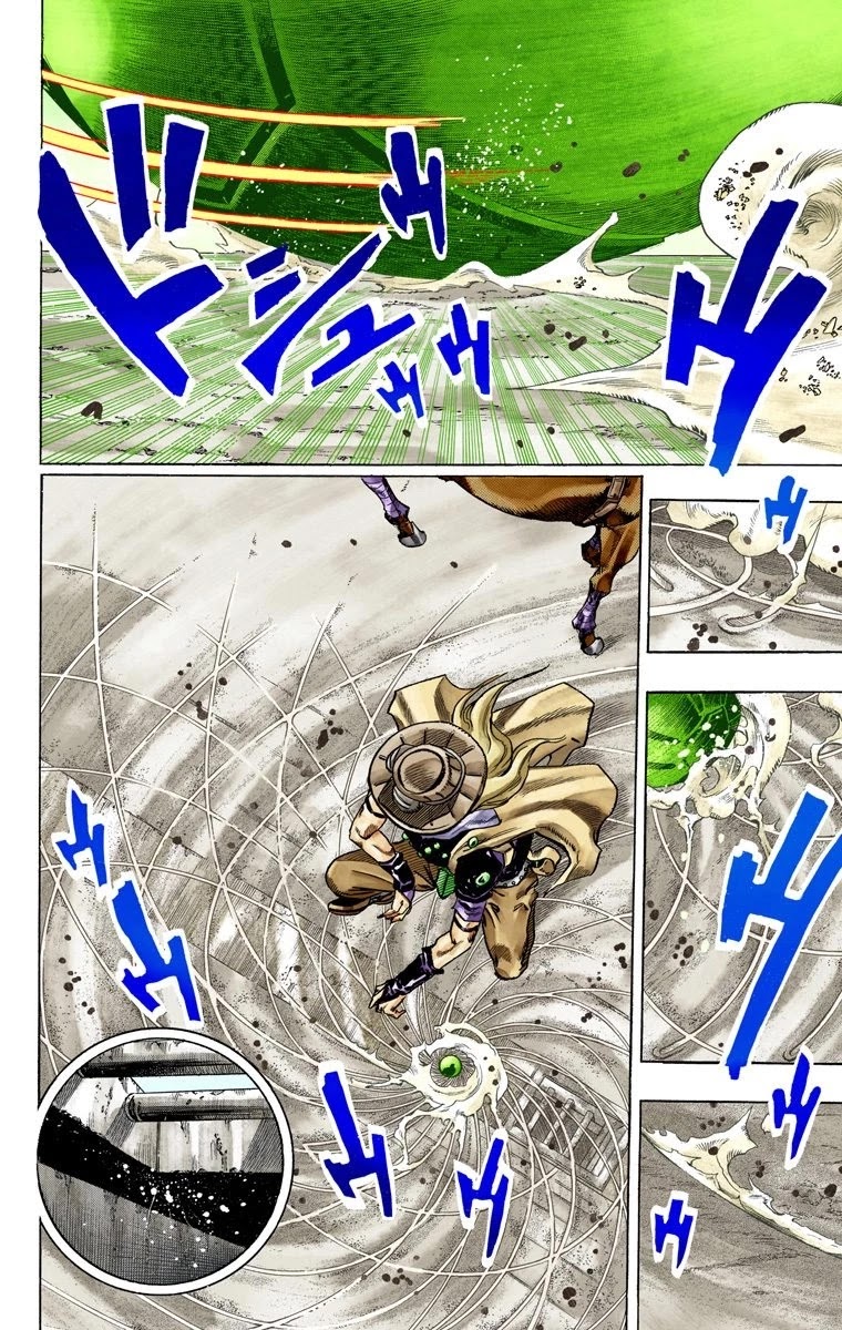 JoJo's Bizarre Adventure Part 7 - Steel Ball Run (Official Colored) Chapter 72 page 4 - Chapter 72: Ticket to Ride Part 2