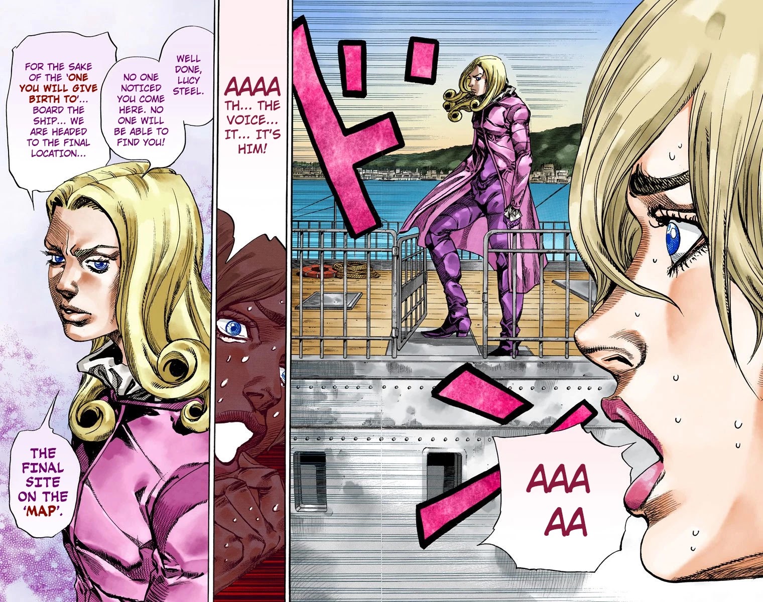 JoJo's Bizarre Adventure Part 7 - Steel Ball Run (Official Colored) Chapter 72 page 44 - Chapter 72: Ticket to Ride Part 2