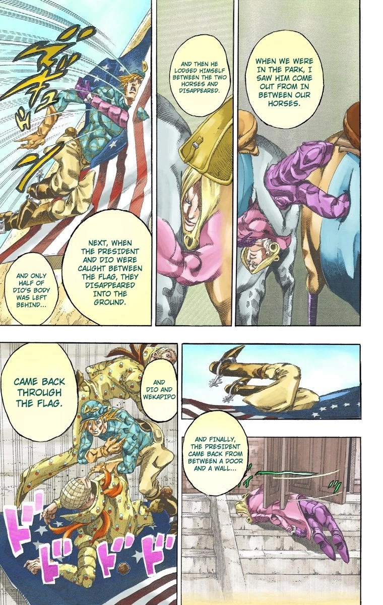 JoJo's Bizarre Adventure Part 7 - Steel Ball Run (Official Colored) Chapter 72 page 9 - Chapter 72: Ticket to Ride Part 2