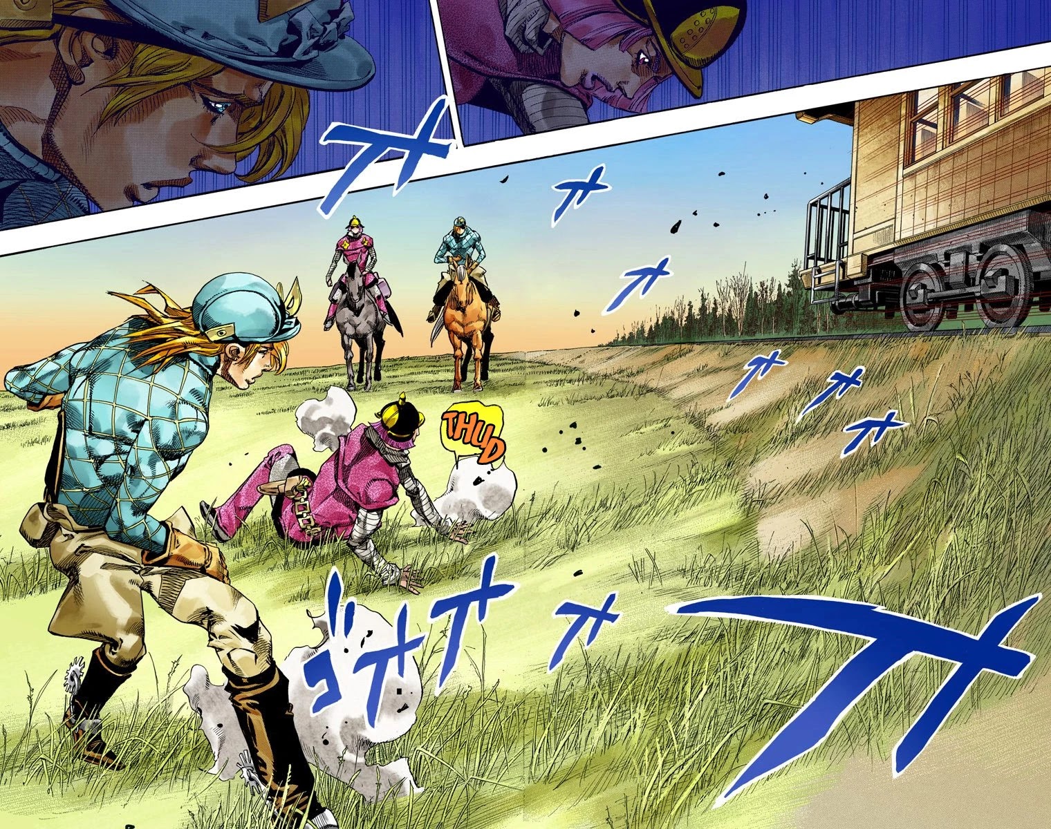 JoJo's Bizarre Adventure Part 7 - Steel Ball Run (Official Colored) Chapter 74 page 24 - Chapter 74: D4C Part 7