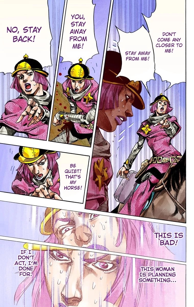 JoJo's Bizarre Adventure Part 7 - Steel Ball Run (Official Colored) Chapter 74 page 33 - Chapter 74: D4C Part 7