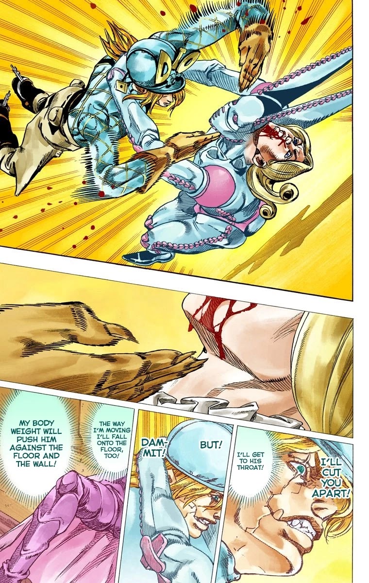 JoJo's Bizarre Adventure Part 7 - Steel Ball Run (Official Colored) Chapter 75 page 17 - Chapter 75: D4C Part 8