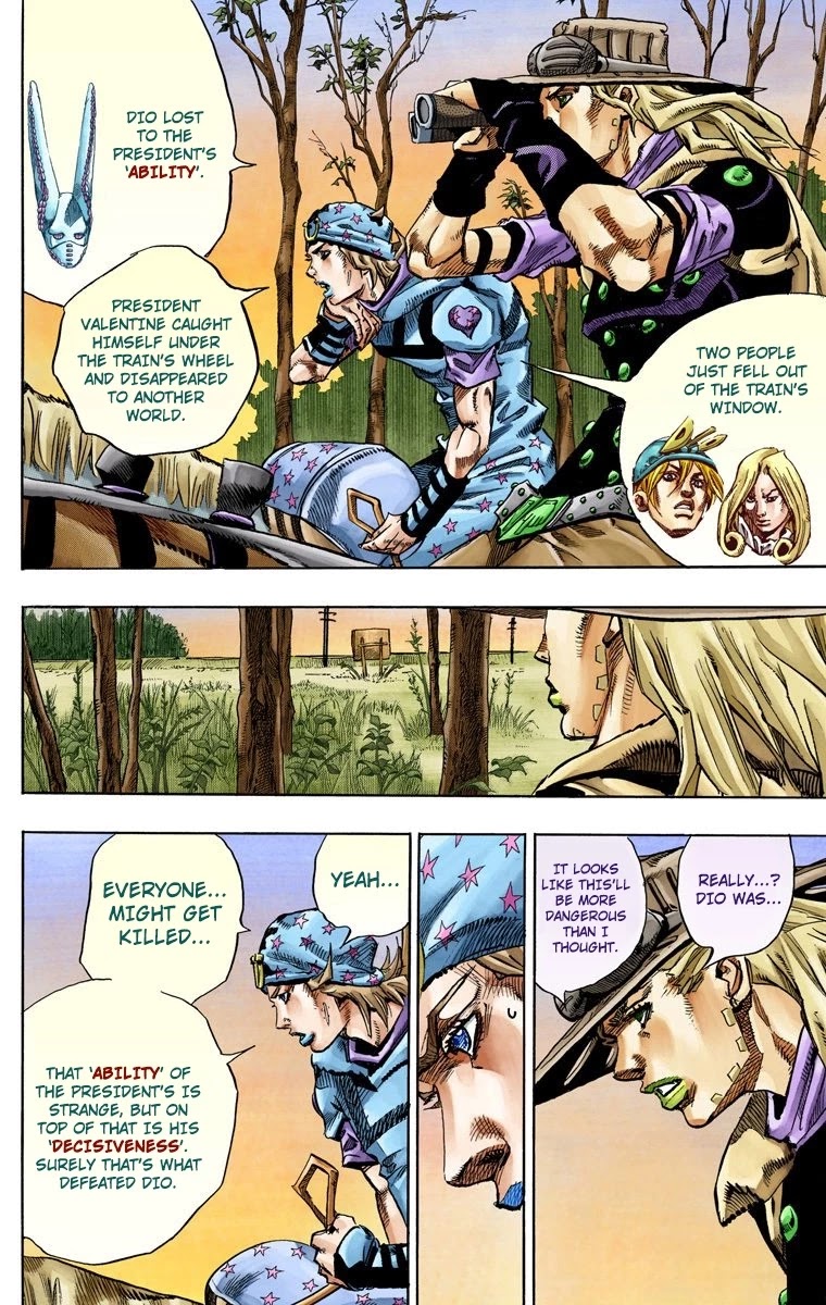 JoJo's Bizarre Adventure Part 7 - Steel Ball Run (Official Colored) Chapter 76 page 12 - Chapter 76: D4C Part 9