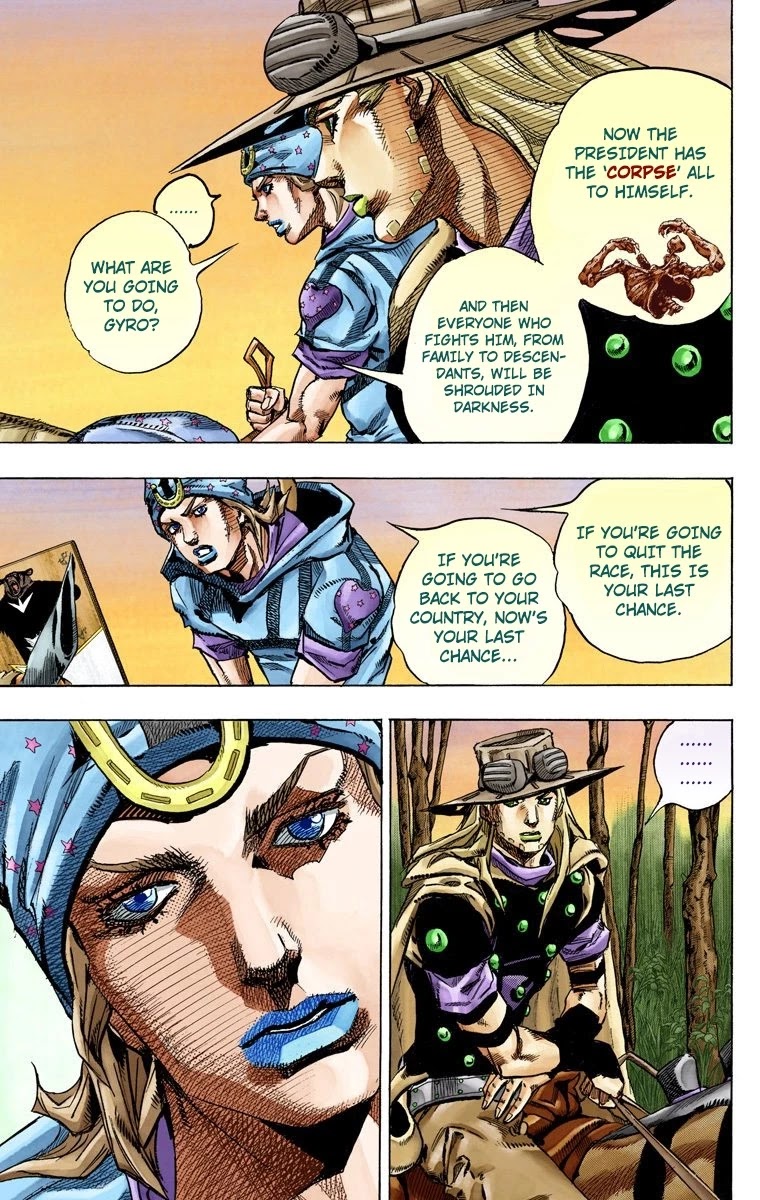 JoJo's Bizarre Adventure Part 7 - Steel Ball Run (Official Colored) Chapter 76 page 13 - Chapter 76: D4C Part 9
