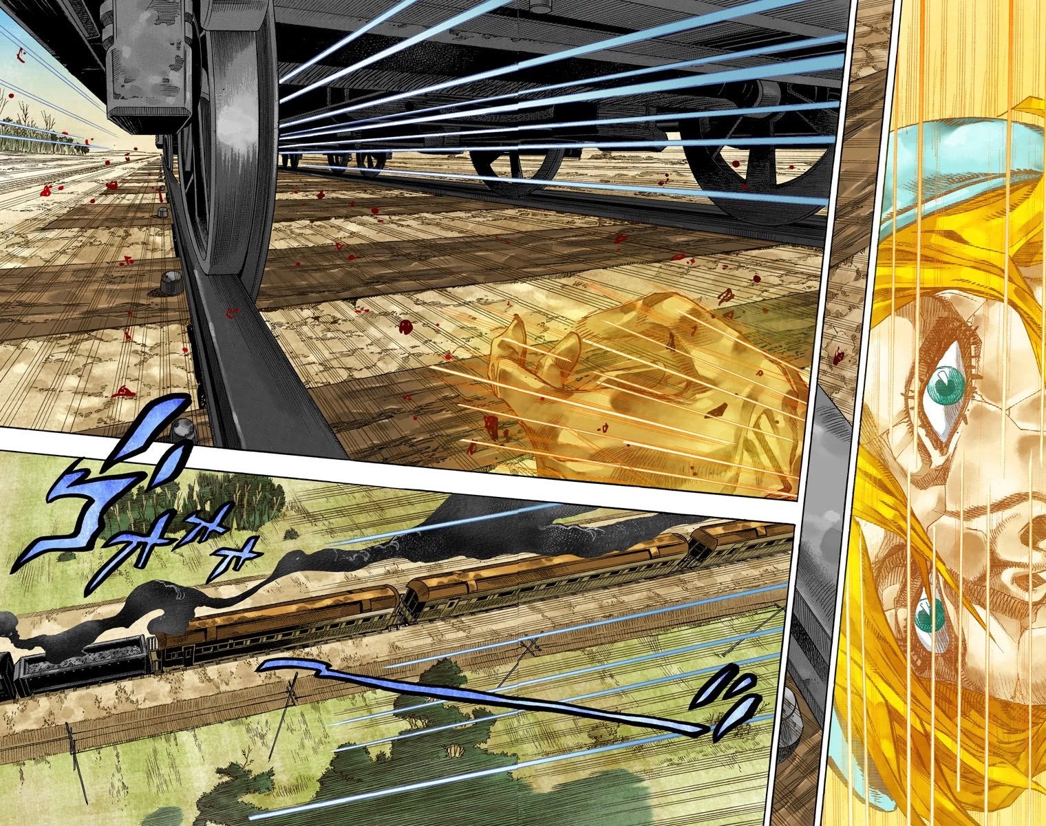 JoJo's Bizarre Adventure Part 7 - Steel Ball Run (Official Colored) Chapter 76 page 8 - Chapter 76: D4C Part 9