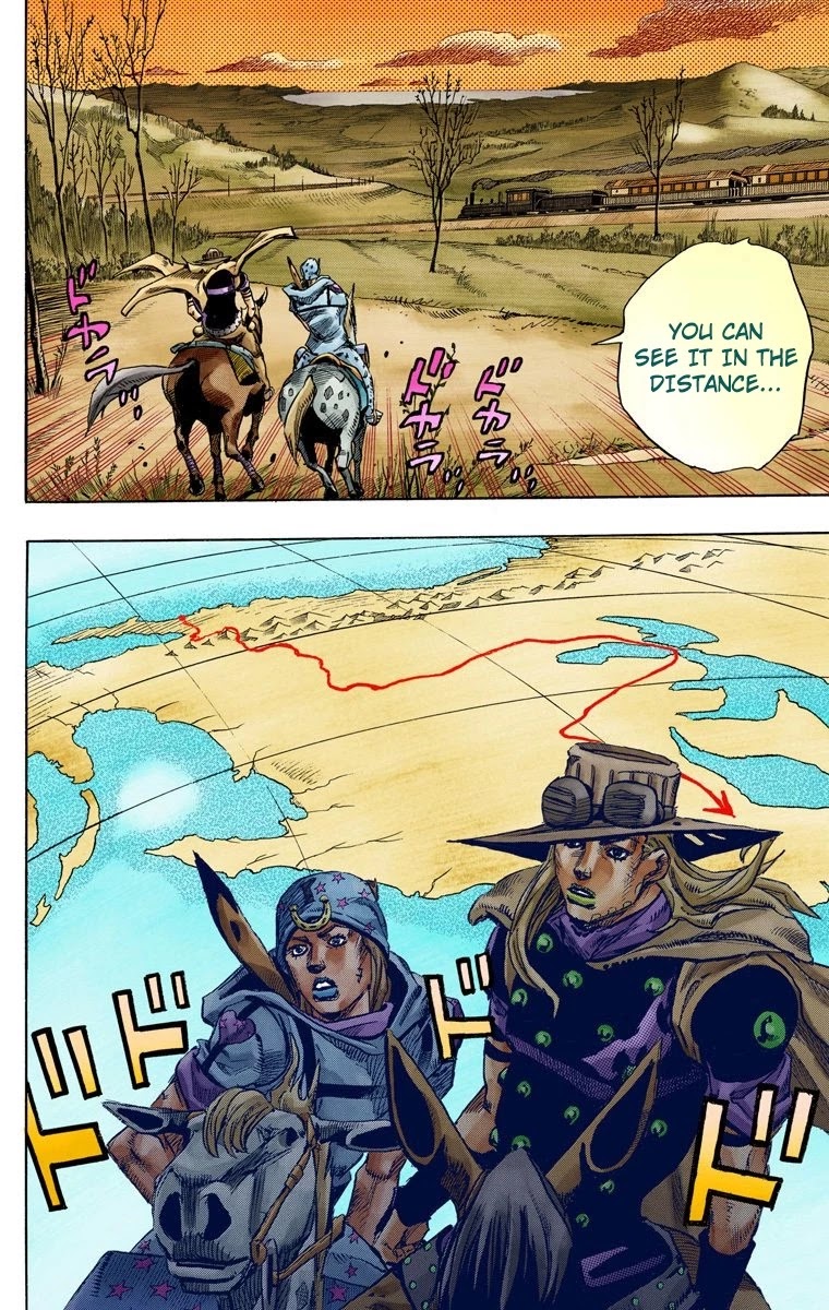 JoJo's Bizarre Adventure Part 7 - Steel Ball Run (Official Colored) Chapter 77 page 11 - Chapter 77: D4C Part 10