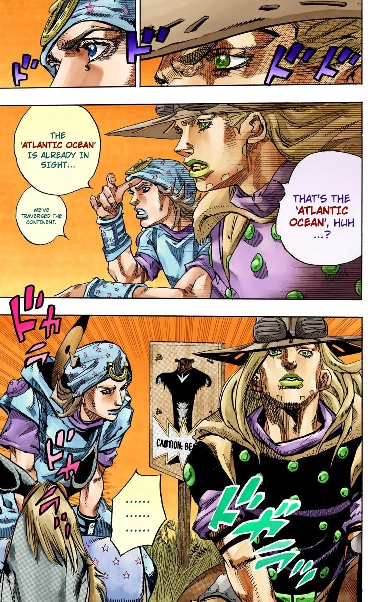 JoJo's Bizarre Adventure Part 7 - Steel Ball Run (Official Colored) Chapter 77 page 12 - Chapter 77: D4C Part 10