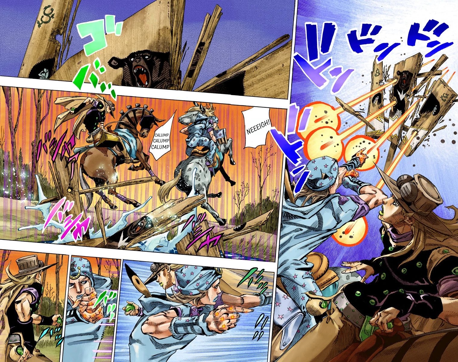 JoJo's Bizarre Adventure Part 7 - Steel Ball Run (Official Colored) Chapter 77 page 15 - Chapter 77: D4C Part 10