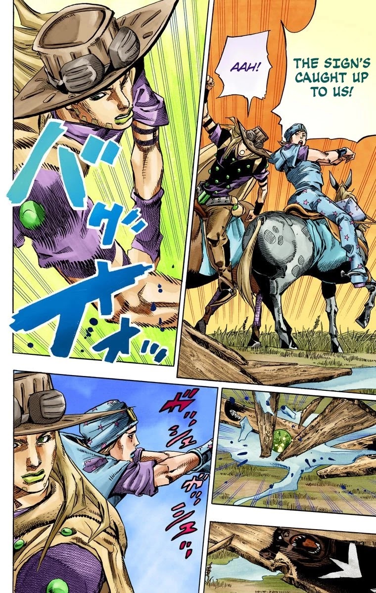 JoJo's Bizarre Adventure Part 7 - Steel Ball Run (Official Colored) Chapter 77 page 16 - Chapter 77: D4C Part 10