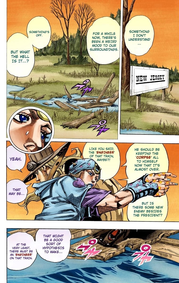 JoJo's Bizarre Adventure Part 7 - Steel Ball Run (Official Colored) Chapter 77 page 18 - Chapter 77: D4C Part 10
