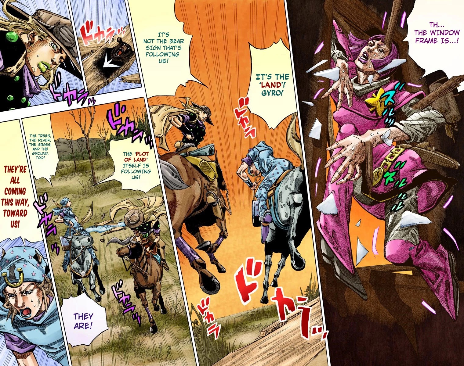 JoJo's Bizarre Adventure Part 7 - Steel Ball Run (Official Colored) Chapter 77 page 38 - Chapter 77: D4C Part 10