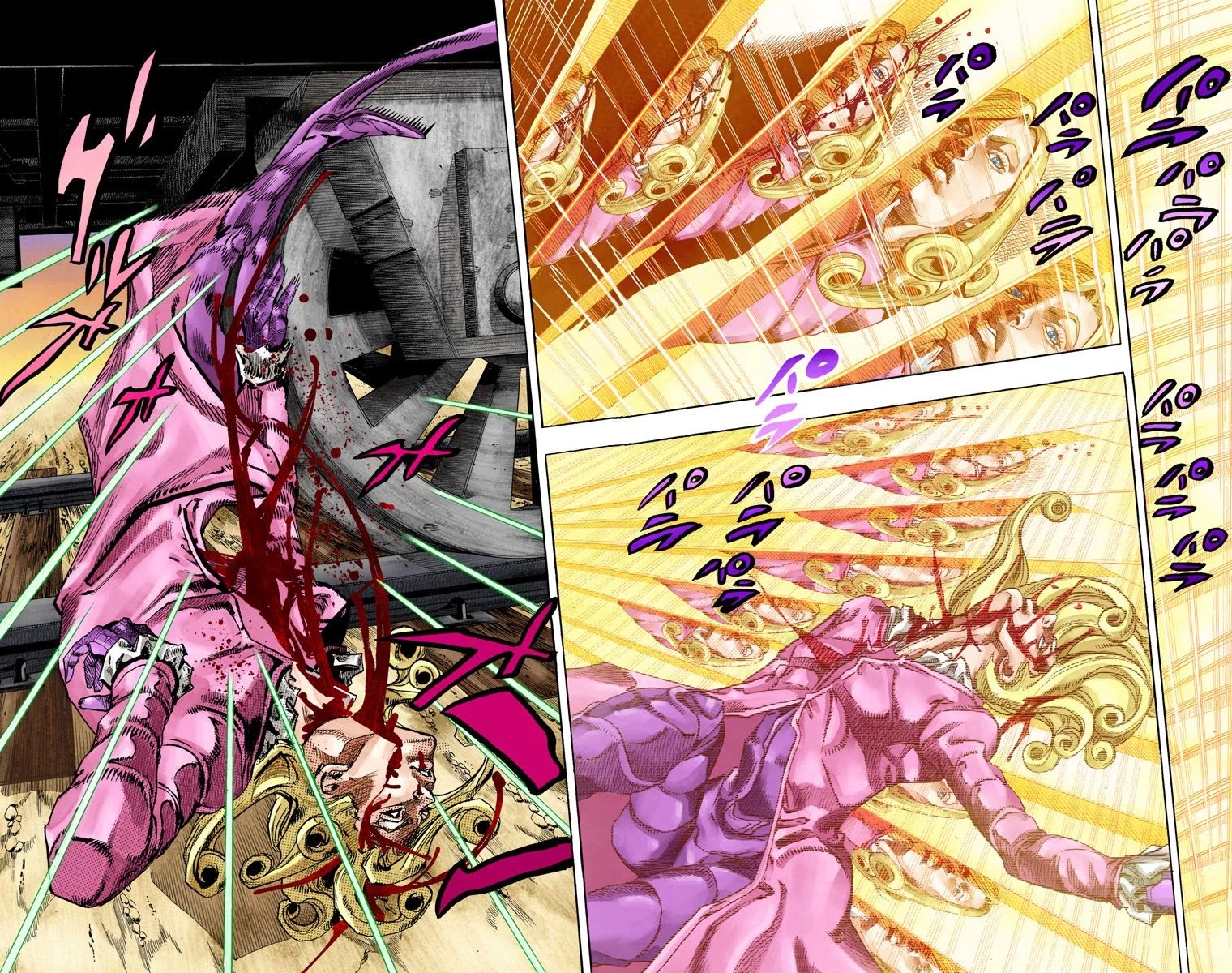 JoJo's Bizarre Adventure Part 7 - Steel Ball Run (Official Colored) Chapter 77 page 4 - Chapter 77: D4C Part 10