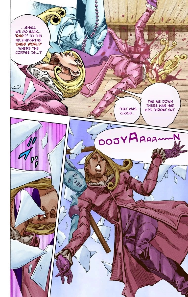 JoJo's Bizarre Adventure Part 7 - Steel Ball Run (Official Colored) Chapter 77 page 8 - Chapter 77: D4C Part 10