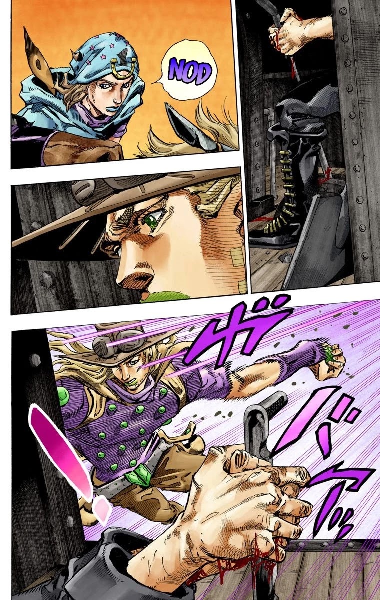 JoJo's Bizarre Adventure Part 7 - Steel Ball Run (Official Colored) Chapter 78 page 10 - Chapter 78: D4C Part 11 -Love Train-