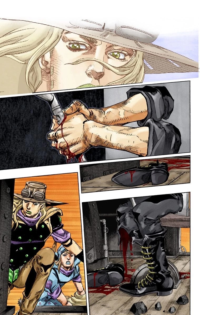 JoJo's Bizarre Adventure Part 7 - Steel Ball Run (Official Colored) Chapter 78 page 11 - Chapter 78: D4C Part 11 -Love Train-