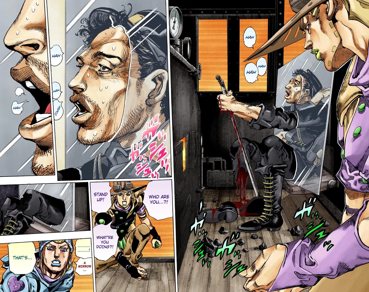 JoJo's Bizarre Adventure Part 7 - Steel Ball Run (Official Colored) Chapter 78 page 12 - Chapter 78: D4C Part 11 -Love Train-
