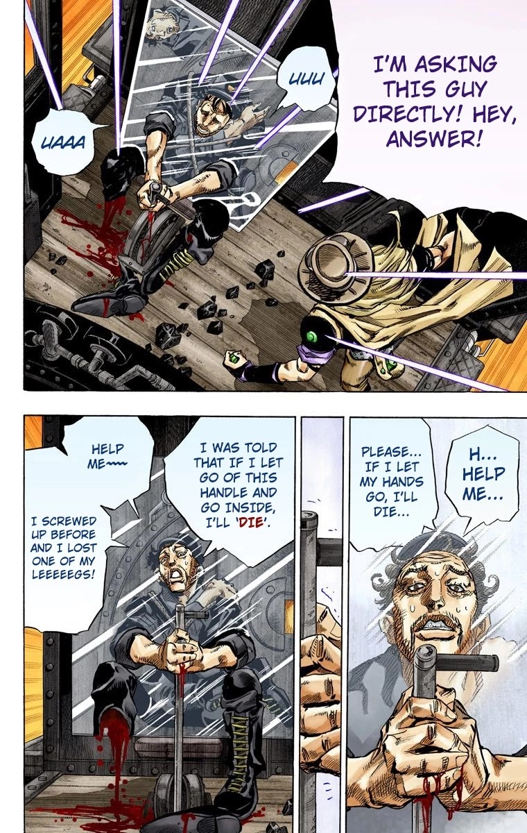 JoJo's Bizarre Adventure Part 7 - Steel Ball Run (Official Colored) Chapter 78 page 17 - Chapter 78: D4C Part 11 -Love Train-
