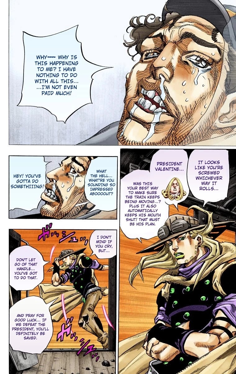 JoJo's Bizarre Adventure Part 7 - Steel Ball Run (Official Colored) Chapter 78 page 21 - Chapter 78: D4C Part 11 -Love Train-