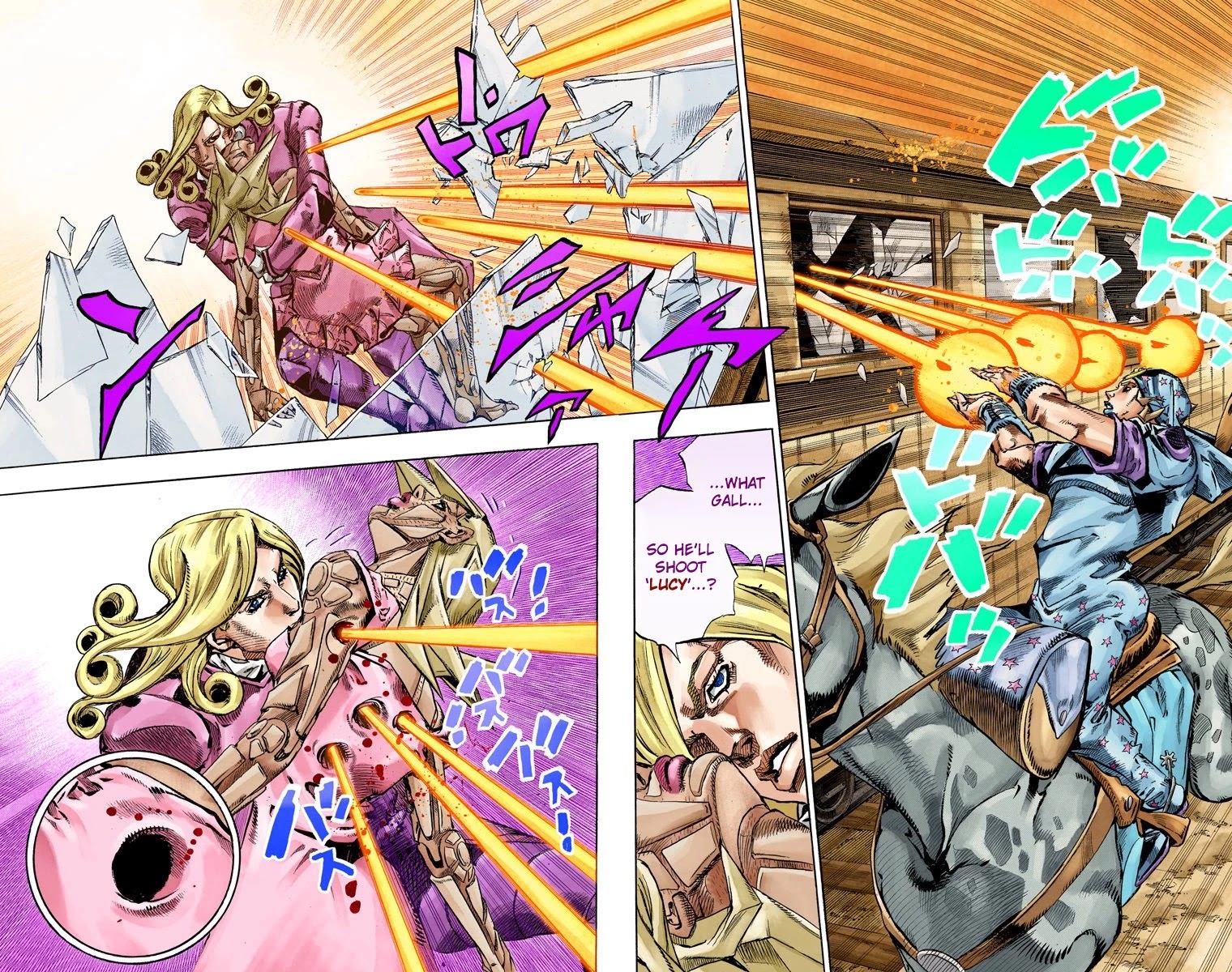 JoJo's Bizarre Adventure Part 7 - Steel Ball Run (Official Colored) Chapter 78 page 25 - Chapter 78: D4C Part 11 -Love Train-