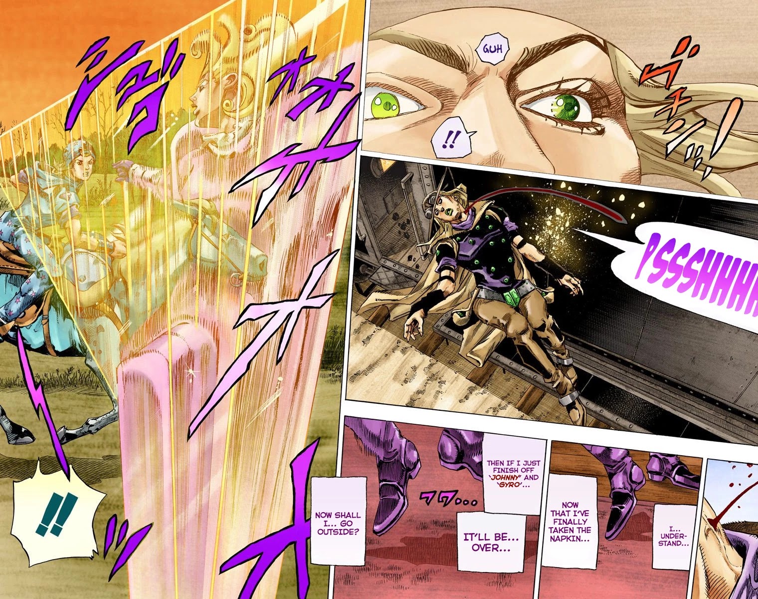 JoJo's Bizarre Adventure Part 7 - Steel Ball Run (Official Colored) Chapter 78 page 42 - Chapter 78: D4C Part 11 -Love Train-
